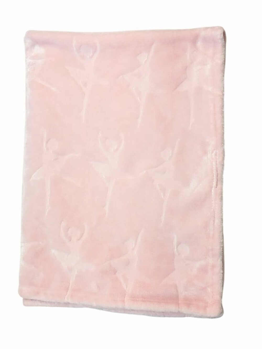 S.L. Home Fashions Embossed Ballerina Pink Lovey Security Blanket 30" X 40"